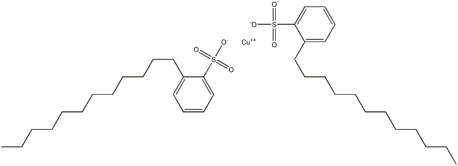 十二烷基苯磺酸铜, , 结构式