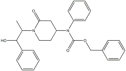 2-(4-N-Cbz-phenylaMino-2-oxo-piperidin-1-yl)-1-Phenylpropanol Structure