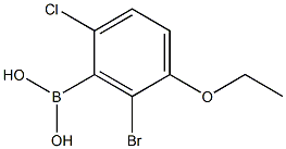 6-溴-2-氯-5-乙氧基苯硼酸,,结构式