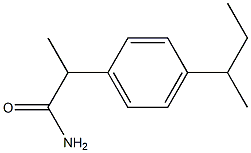 (2RS)-2-[4-(Methylpropyl)-phenyl]propanaMide 化学構造式