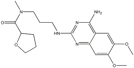 (RS)-N-[3-[(4-aMino-6,7-diMethoxyquinazolin-2yl)aMino] propyl]-N-Methyltetrahydrofuran-2-carboxaMide Struktur