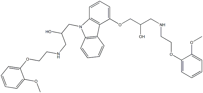 1-[[9-[2-hydroxy-3-[[2-(2-Methoxyphenoxy)ethyl]aMino] propyl]-9H-carbazol-4-yl]oxy]-3-[[2-(2-Methoxyphenoxy) ethyl]aMino]propan-2-ol