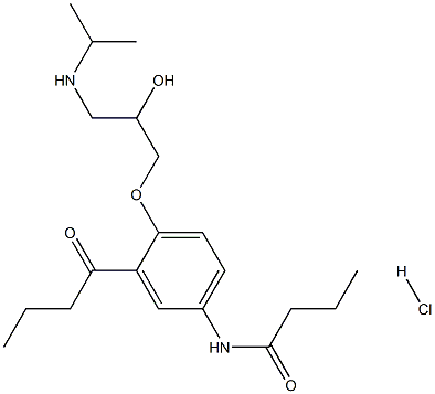 盐酸醋丁洛尔杂质K, , 结构式