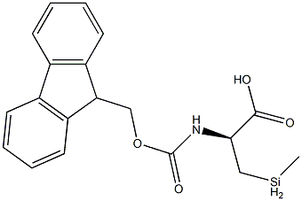 (S)-2-((((9H-fluoren-9-yl)Methoxy)carbonyl)aMino)-3-(Methylselanyl)propanoic acid 结构式