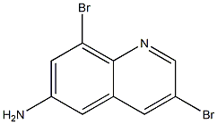 3,8-dibroMoquinolin-6-aMine Struktur