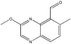 3-Methoxy-6-Methylquinoxaline-5-carbaldehyde Struktur