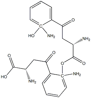 L-2-Hydroxykynurenine L-2-Hydroxykynurenine 化学構造式