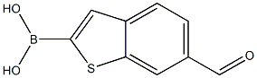 6-forMylbenzo[b]thiophen-2-ylboronic acid Structure