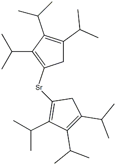 Bis(tri-iso-propylcyclopentadienyl) strontiuM Structure