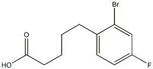 5-(2-BroMo-4-fluoro-phenyl)-pentanoic acid,,结构式
