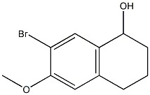 7-BroMo-1,2,3,4-tetrahydro-6-Methoxynaphthalen-1-ol,,结构式