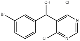 (3-broMophenyl)(4,6-dichloropyriMidin-5-yl)Methanol,754190-27-7,结构式