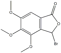3-broMo-4,5,6-triMethoxyisobenzofuran-1(3H)-one,,结构式