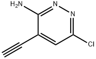 6-chloro-4-ethynylpyridazin-3-aMine 化学構造式