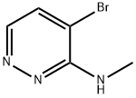 4-ブロモ-N-メチルピリダジン-3-アミン 化学構造式