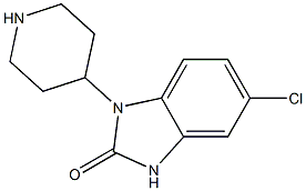 5-Chloro-1-(piperidin-4-yl)-1,3-dihydro-2H-benziMidazol-2-one 化学構造式