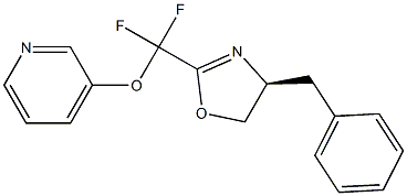 (S)-4-Benzyl-2-(difluoro(pyridin-3-yloxy)Methyl)-4,5-dihydro-oxazole Struktur