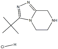3-tert-butyl-5,6,7,8-tetrahydro-[1,2,4]triazolo[4,3-a]pyrazine hydrochloride,,结构式