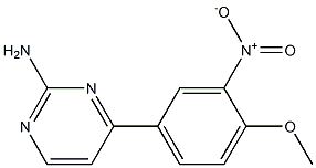 4-(4-Methoxy-3-nitrophenyl)pyriMidin-2-aMine,1360946-41-3,结构式