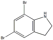 5,7-dibroMoindoline 化学構造式