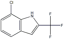 7-Chloro-2-(trifluoroMethyl)-1H-indole 结构式