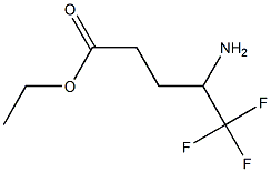 Ethyl 4-aMino-5,5,5-trifluoropentanoate 化学構造式