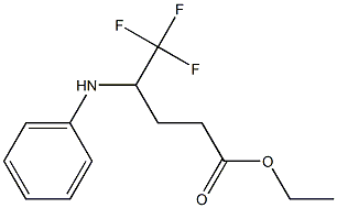 Ethyl 5,5,5-trifluoro-4-(phenylaMino)pentanoate Structure