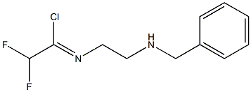 N-(2-(BenzylaMino)ethyl)-2,2-difluoroacetiMidoyl chloride,,结构式