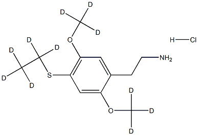 4-(Ethyl-d5)thio-2,5-di(Methoxy-d3)phenethylaMine Hydrochloride Structure