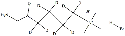 6-AMino-N,N,N-triMethyl-1-hexanaMiniuM-d9 BroMide HydrobroMide Structure