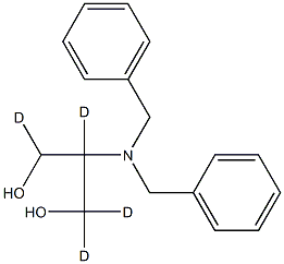 2-[Bis(phenylMethyl)aMino]-1,3-propanediol-d4, , 结构式