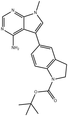 5-(1-tert-Butyloxycarbonyl-2,3-dihydro-1H-indol-5-yl)-7-Methyl-7H-pyrrolo[2,3-d]pyriMidin-4-aMine|5-(1-tert-Butyloxycarbonyl-2,3-dihydro-1H-indol-5-yl)-7-Methyl-7H-pyrrolo[2,3-d]pyriMidin-4-aMine