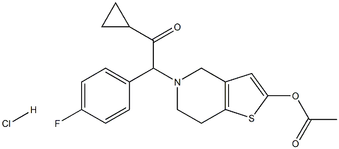 2-[2-(Acetyloxy)-6,7-dihydrothieno[3,2-c]pyridin-5(4H)-yl]-1-cyclopropyl-2-(4-fluorophenyl)ethanone Hydrochloride