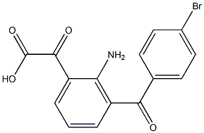2-AMino-3-(4-broMobenzoyl)phenyloxoacetic Acid Structure