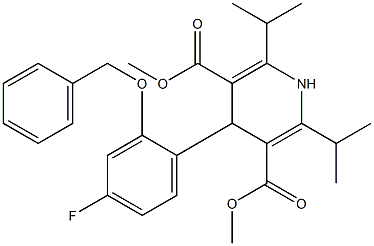 1415559-61-3 2,6-二甲基-4-(2-(苄氧基)-4-氟苯基)-2,6-二异丙基-1,4-二氢吡啶-3,5-二羧酸酯