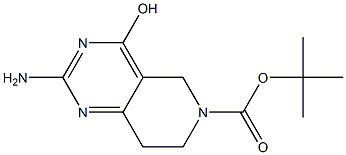 2-AMino-4-hydroxy-7,8-dihydro-5H-pyrido[4,3-d]pyriMidine-6-carboxylic acid tert-butyl ester,,结构式