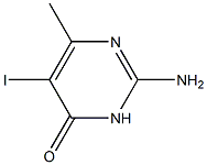 2-AMino-5-iodo-6-MethylpyriMidin-4(3H)-one Structure
