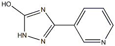 5-Pyridin-3-yl-2H-[1,2,4]triazol-3-ol 结构式
