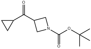 tert-butyl 3-(cyclopropanecarbonyl)azetidine-1-carboxylate Structure