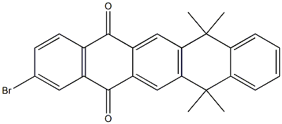 2-broMo-7,7,12,12-tetraMethylpentace
ne-5,14(7H,12H)-dione Structure