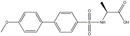 N-(4'-Methoxy-4-biphenylylsulfonyl)alanine, 96%, Mixture of enantioMers