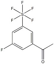 3'-Fluoro-5'-(pentafluorothio)acetophenone, 97% Structure