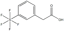 3-(五氟硫代)苯乙酸,97% 结构式