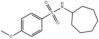 N-环戊基-4-甲氧基苯磺酰胺,329941-74-4,结构式