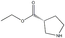 (R)-ethyl pyrrolidine-3-carboxylate Structure