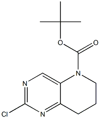 2-Chloro-7,8-dihydro-6H-pyrido[3,2-d]pyriMidine-5-carboxylic acid tert-butyl ester Struktur