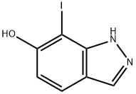 6-Hydroxy-7-iodo-1H-indazole Structure