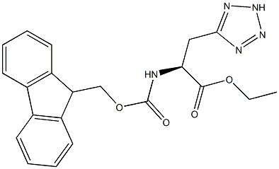(S)-ethyl 2-((((9H-fluoren-9-yl)Methoxy)carbonyl)aMino)-3-(2H-tetrazol-5-yl)propanoate|(S)-2-((((9H-芴-9-基)甲氧基)羰基)氨基)-3-(2H-四唑-5-基)丙酸乙酯