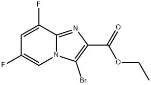 ethyl 3-broMo-6,8-difluoroiMidazo[1,2-a]pyridine-2-carboxylate|3-溴-6,8-二氟咪唑并[1,2-A]吡啶-2-甲酸乙酯