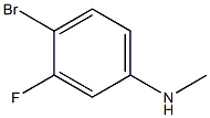 N-Methyl-4-broMo-3-fluoroaniline 化学構造式